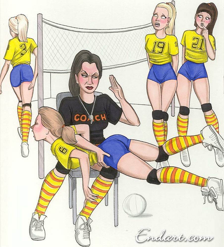 Vooral bij volleybal gaan discipline en sportiviteit goed samen. Billenkoek is daar regelmatig een onderdeel van. Dat geldt zowel tussen de speelsters onderling als tussen de coach en de speelsters.